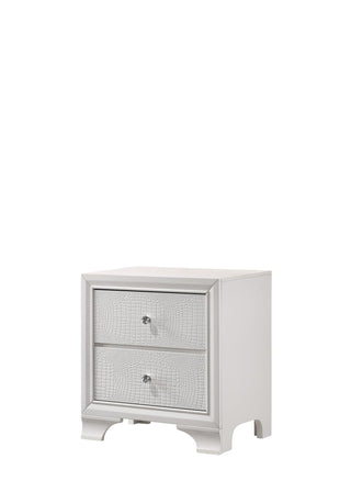 Lyssa Frost modern night stand with three dovetail drawers, front view
