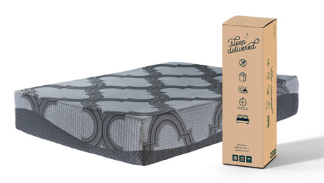 M628 12 inch gel memory foam hybrid king mattress side angle