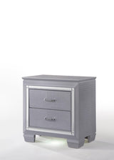 Lillian Night Stand with two dovetail drawers, front view