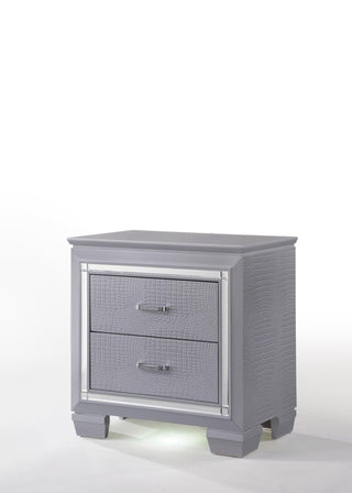 Lillian Night Stand with two dovetail drawers, front view