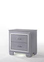 Lillian Night Stand with two dovetail drawers, front view
