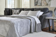 Biddeford Ebony Velvet sectional sofa front view