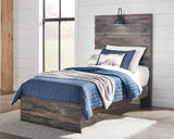 Drystan Multi Twin Panel Bed, front angled view