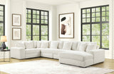 Front view of Seasons Beige 5-Piece Sectional sofa