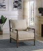 Blanchett Accent Chair in oatmeal fabric showing front angle