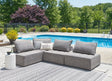 Bree Zee Brown outdoor sectional in low-profile design