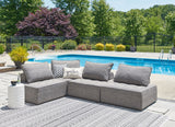 Bree Zee Brown outdoor sectional in low-profile design