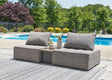 Bree Zee Brown 3-Piece Outdoor Sectional front angle