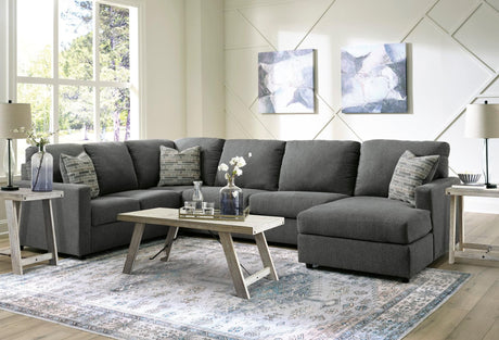 Ashley 290-03 charcoal sectional sofa front angle