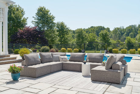 Bree Zee Brown 8-Piece Outdoor Sectional front view