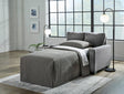 Ashley 5360237 Pewter Twin Sofa Sleeper front angle