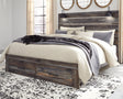 Drystan Multi King Panel Bed with 2 Storage Drawers front view