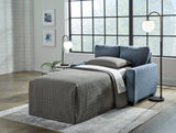 Ashley 5360437 Navy Twin Sofa Sleeper front view