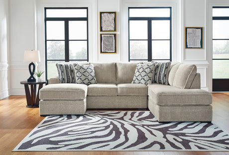 Ashley 205-02 Sectional Sofa in Sisal main view
