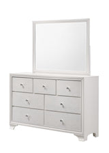 Lyssa Glam Frost Dresser front view with drawers closed