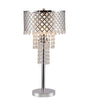 Vantassel Crystal on Mesh Glass Table Lamp front view