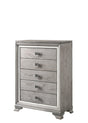 Vail gray chest angled view showing black crystal accents
