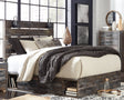 Drystan Multi Queen Panel Bed with 4 Storage Drawers, front view
