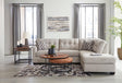 Ashley 310-04 sectional sofa front view showing three-piece configuration