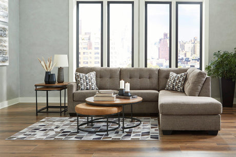 Ashley 310-05 sectional sofa front view showing left-arm facing sofa and corner chaise