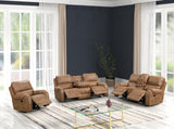 Titan Saddle Oversized 3-Piece Reclining Set full view