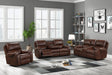 Titan Rust Oversized 3-Piece Reclining Set front angle