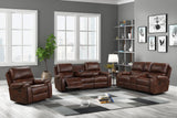 Titan Rust Oversized 3-Piece Reclining Set front angle