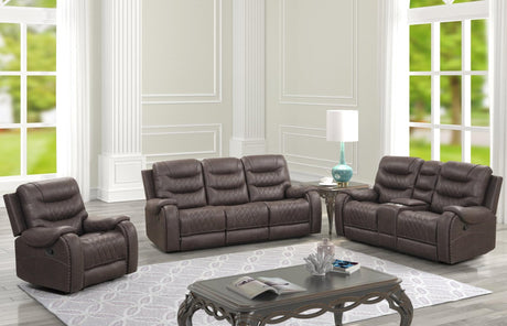 Ashley3002 oversized 3-piece reclining set angled view