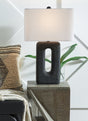 Wimmings Black Table Lamp pair on side table