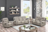 Ashley1004 oversized 3-piece leather gel reclining set sofa with drop-down table and cupholders
