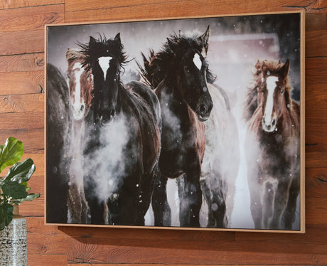 Chaseburn Brown Black White Framed Wall Art front view