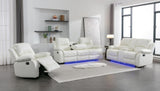 Daytona White 3-Piece Set angled front view
