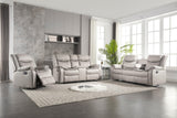 Weston Stone 3-piece reclining living room set front view