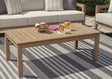 Hallow Creek Driftwood Outdoor Coffee Table front view