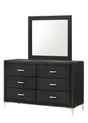Lucinda Black 6-Drawer Dresser Front View