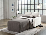Rannis Snow chenille twin sofa sleeper front view