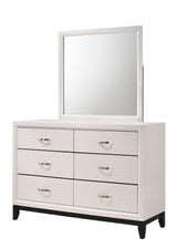 Akerson Chalk 6-Drawer Dresser, Front Angle View