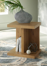 Brinstead Light Brown Chairside End Table front view