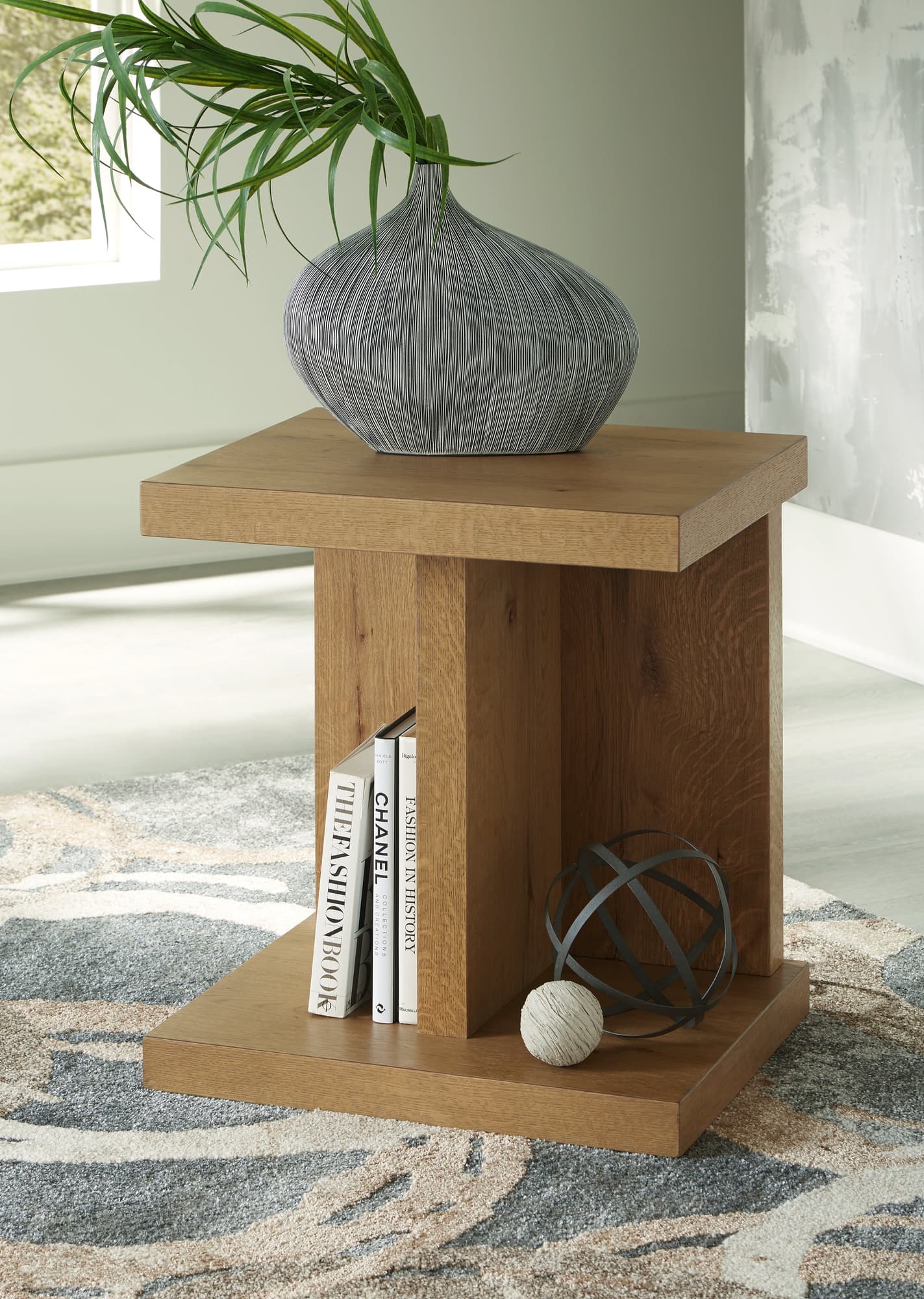 Brinstead Light Brown Chairside End Table front view