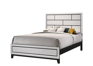 Akerson Chalk Twin Panel Bed front view
