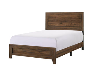 Millie Cherry Brown Classic Wood Full Panel Bed front view