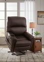 Shadowboxer Chocolate Power Lift Recliner front angle