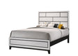 Akerson Chalk Full Panel Bed front view in chalk finish
