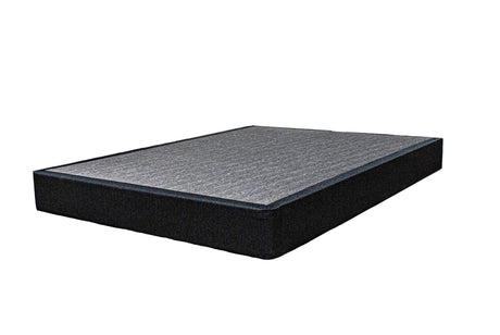 9 inch twin gray box spring foundation - front angle