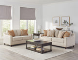 Christine Beige Cushion Back Living Room Set main view