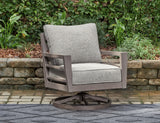 Hillside Barn outdoor swivel lounge chair frontal view