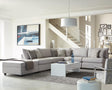 Cambria Light Grey Upholstered 6-Piece Sectional sofa main view