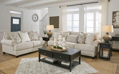 Ashley Fog Fabric Upholstered Sofa main view