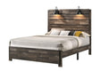 Carter Brown LED Queen Platform Bed front view
