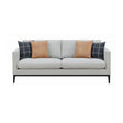 Apperson Cushioned Back Sofa Light Grey main front view